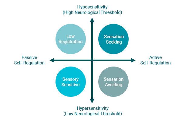 Four patterns of Sensory Processing